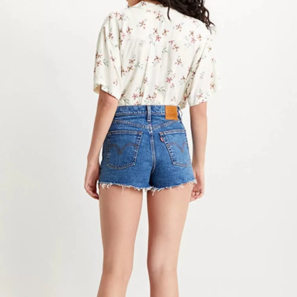 Levi's - Ribcage Short in Mid-wash Blue - 26 - CO Cambodia